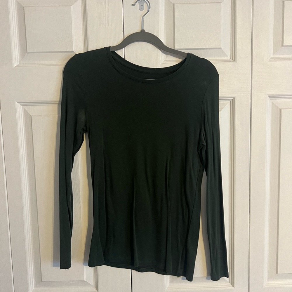 a new day Women's Forest Green Long Sleeve Tee